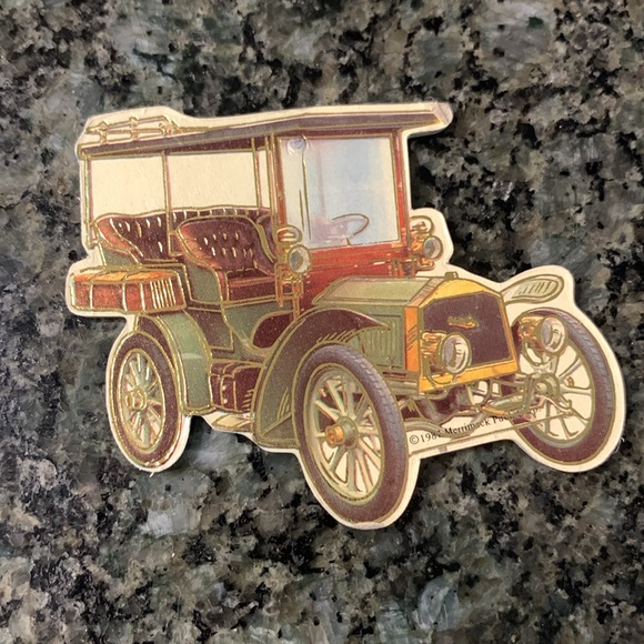 Collection of 6 Antique/Vintage Cardboard Cutout Car Ornaments - Picture 3 of 8